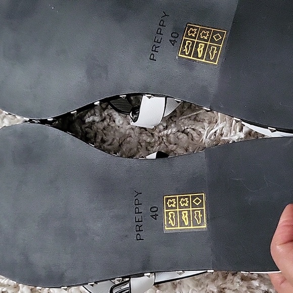 White Multi Strap Flat Sandals by Preppy - Picture 3 of 6